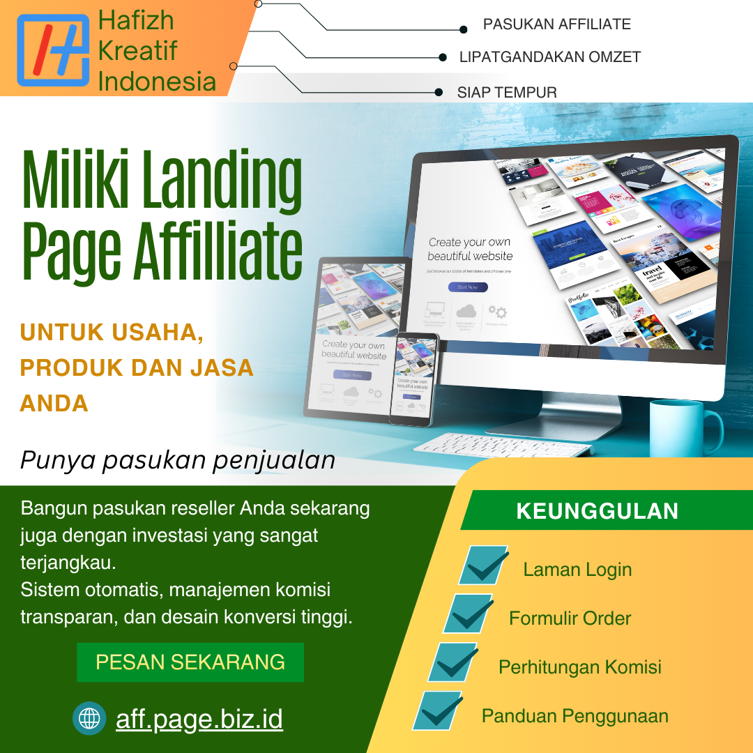 Pratinjau Landing Page Affiliate